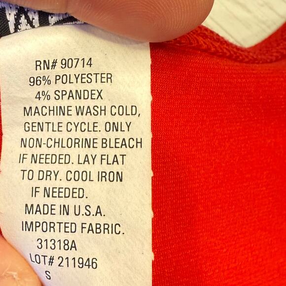 VTG MSK small red wrap dress bell sleeve siren fairy prom y2k mini romantic USA - Picture 10 of 10